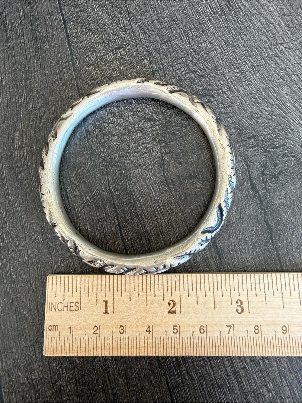Silver-Tone Braided Bangle Bracelet - Unbranded
